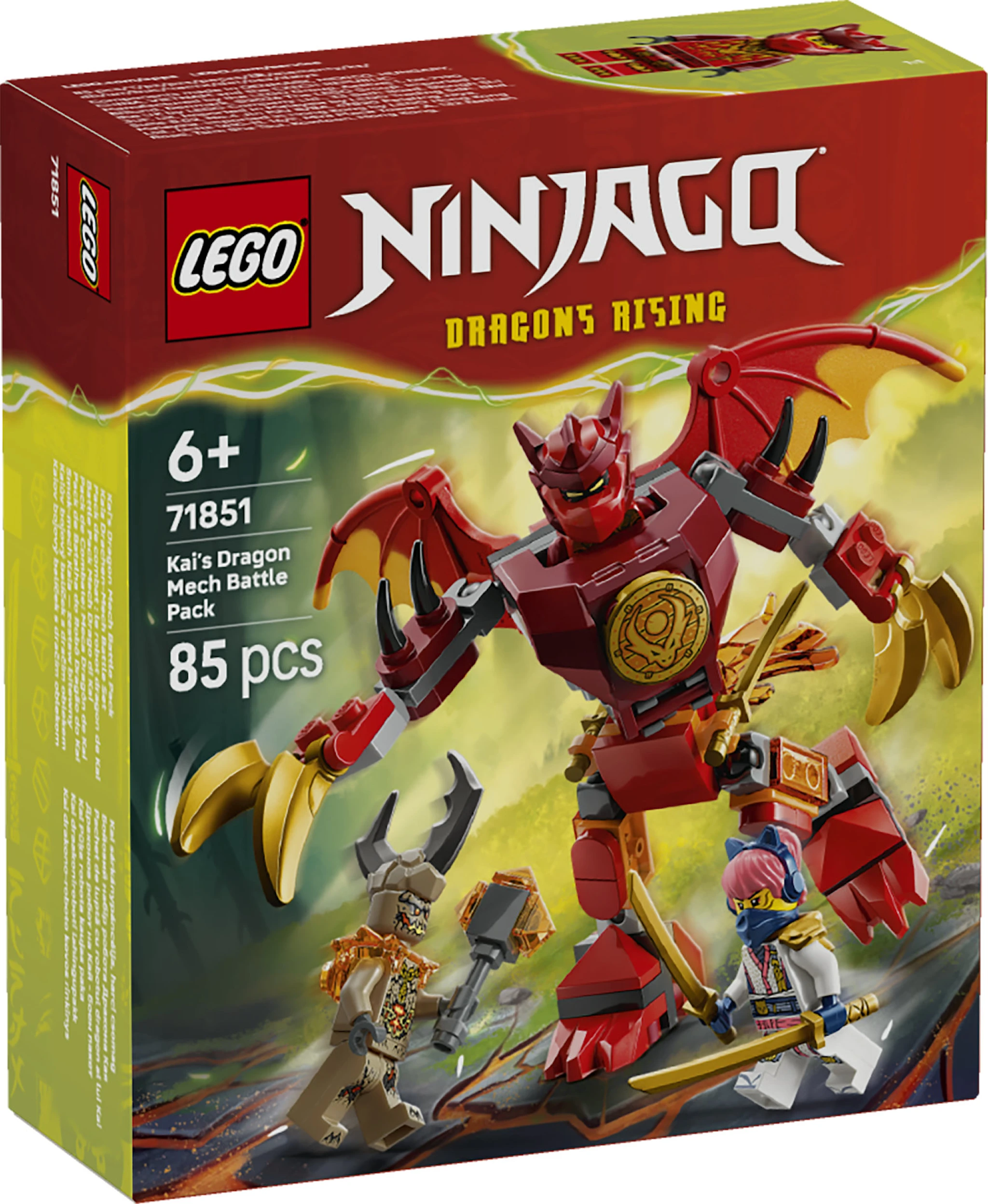 Produktbild för Kais drakrobot – stridspaket LEGO Ninjago (71851)