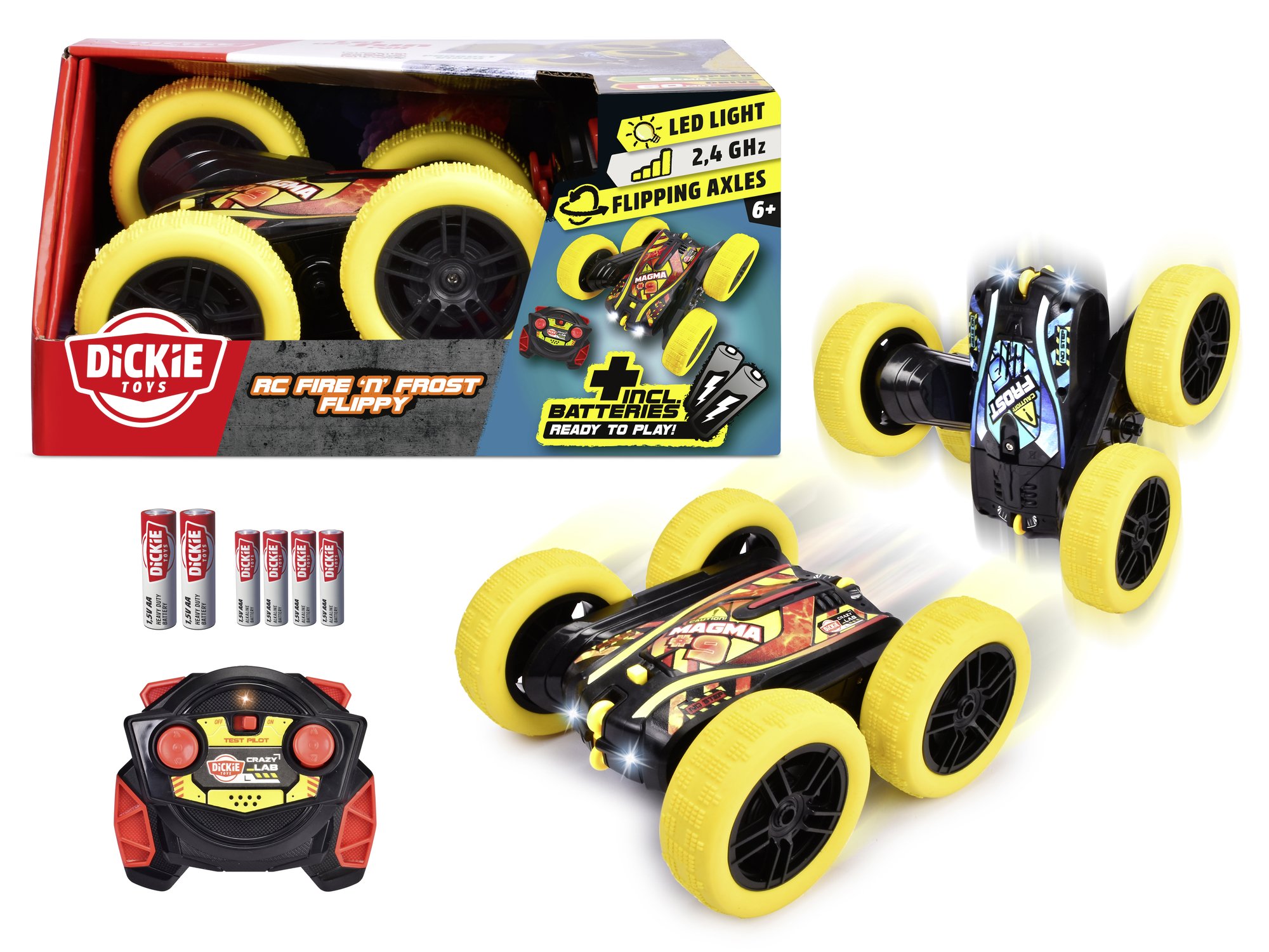 Fire'N Frost Flippy Radiostyrd Bil 16 cm Dickie Toys