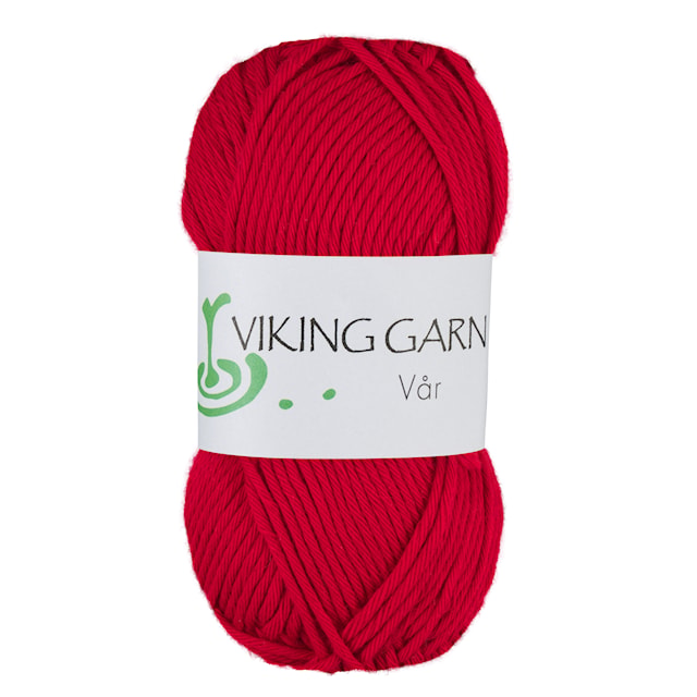 Vår Puuvillalanka 50 g Punainen 450 Viking Garn