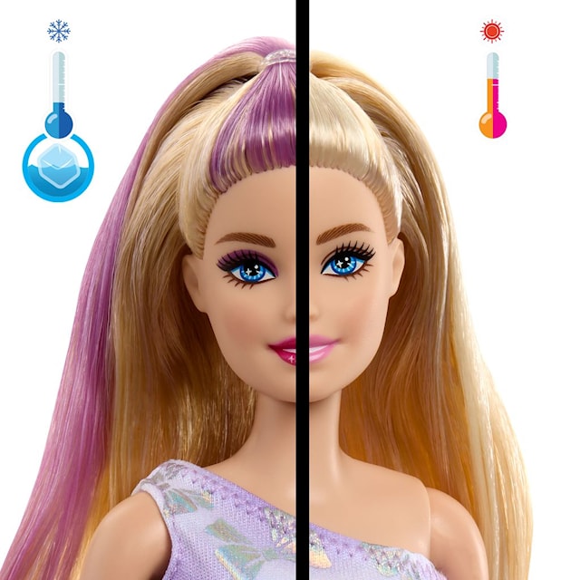 Produktbild 3 för Barbie Party Unboxed Modedocka Ljust/Lila Hår