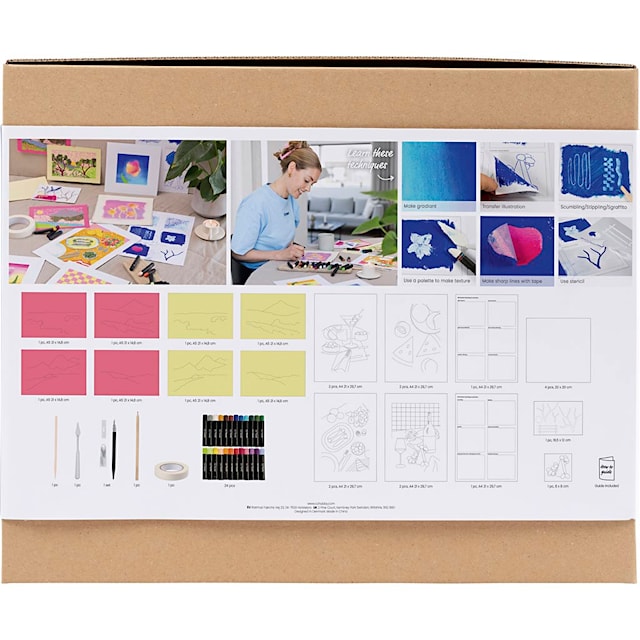 Produktbild 2 för Start DIY Kit Oljepastell mixade färger