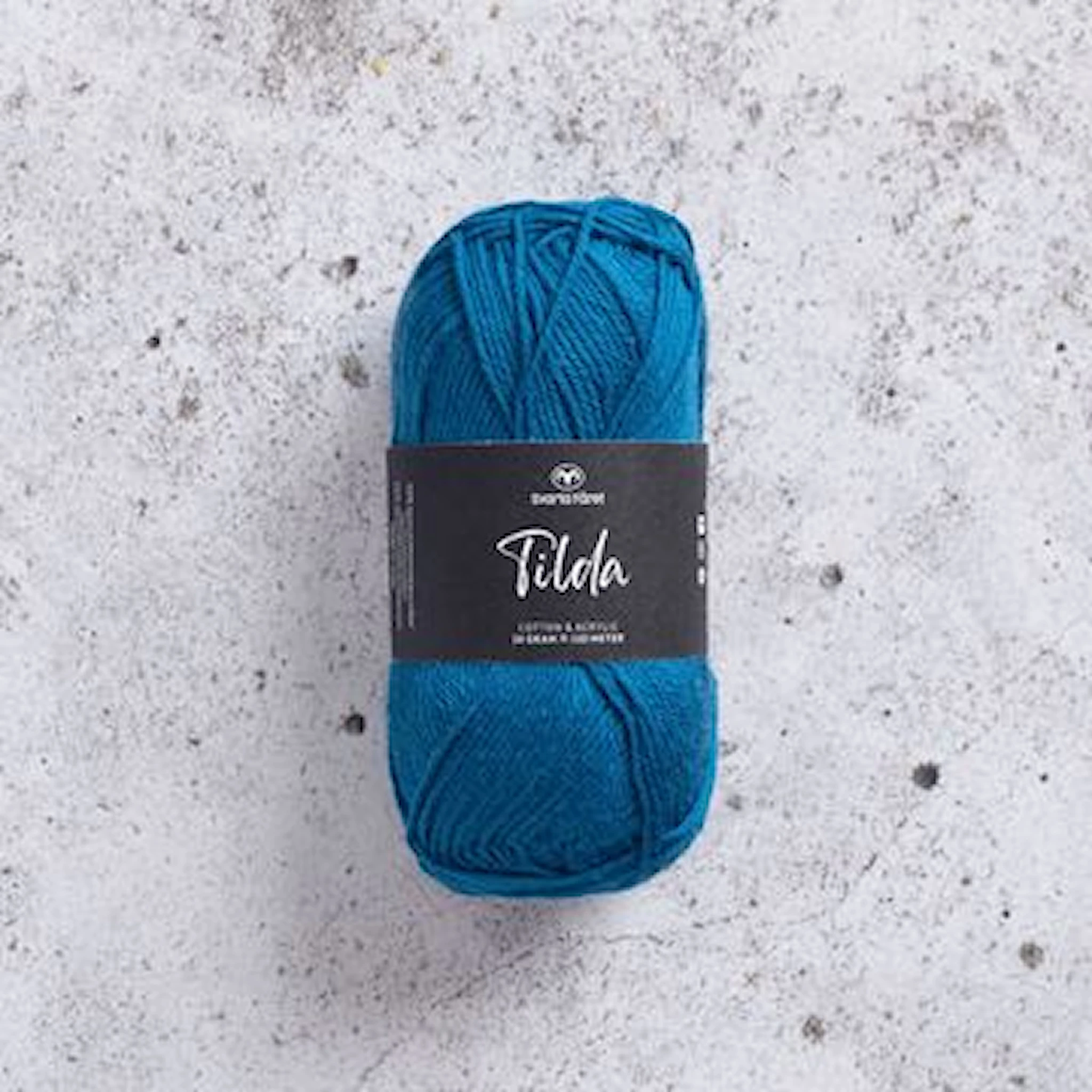 Produktbild för Tilda Garn Bomullsmix 50g Svarta Fåret
