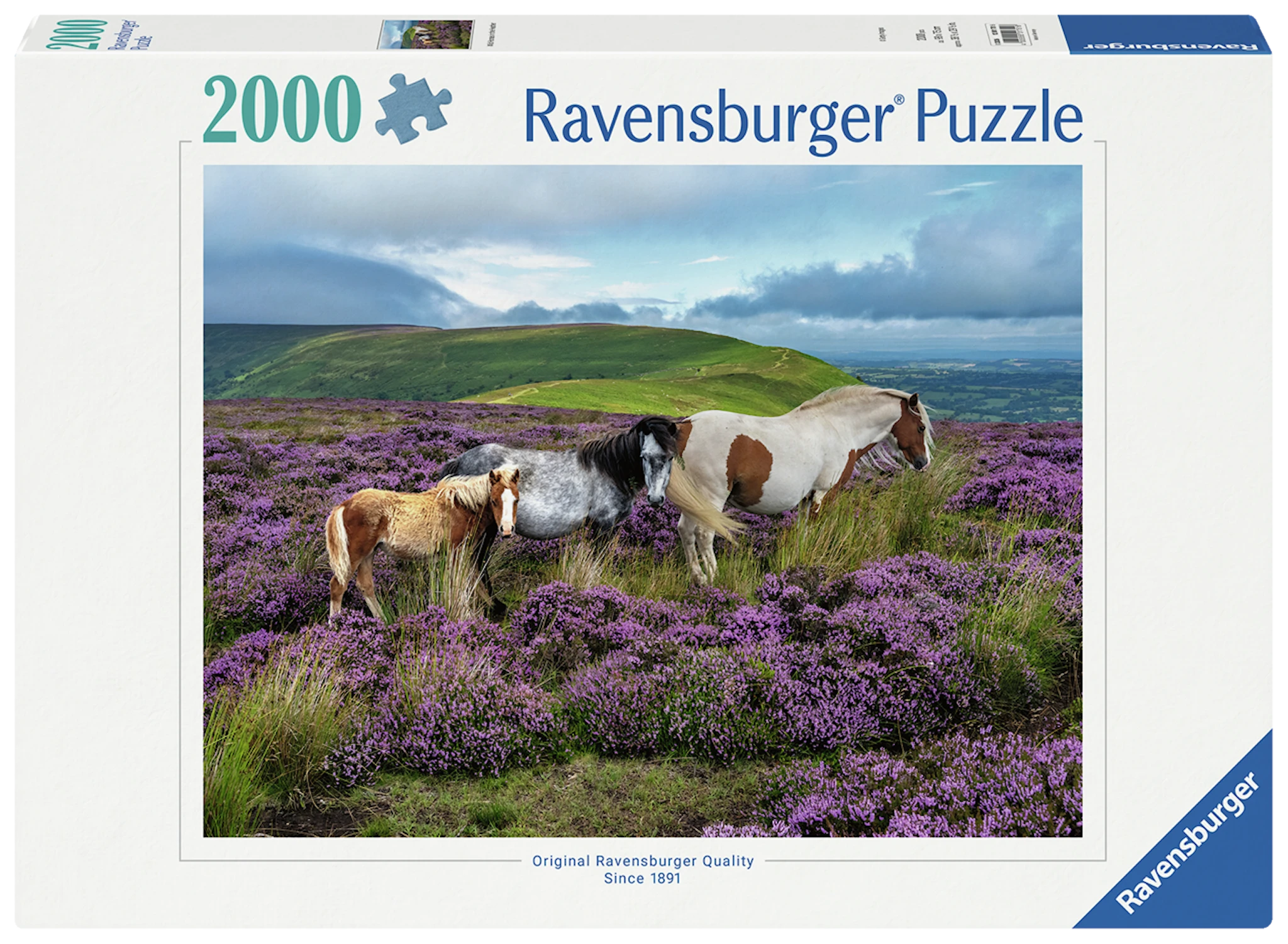 Produktbilde for Wild Horses Puslespill 2000 Brikker Ravensburger