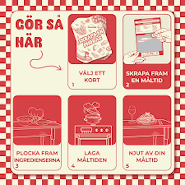 Produktbild 3 för Spel Skrapa en Middag (SE)