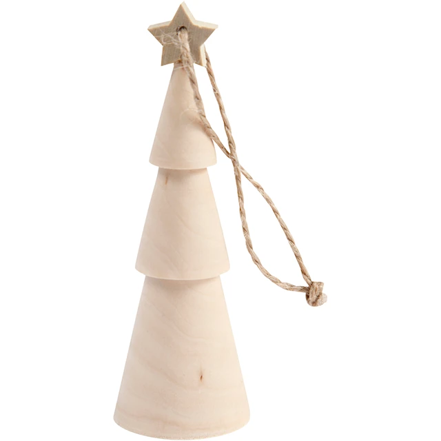 Julgran i trä 9 cm 1-pack