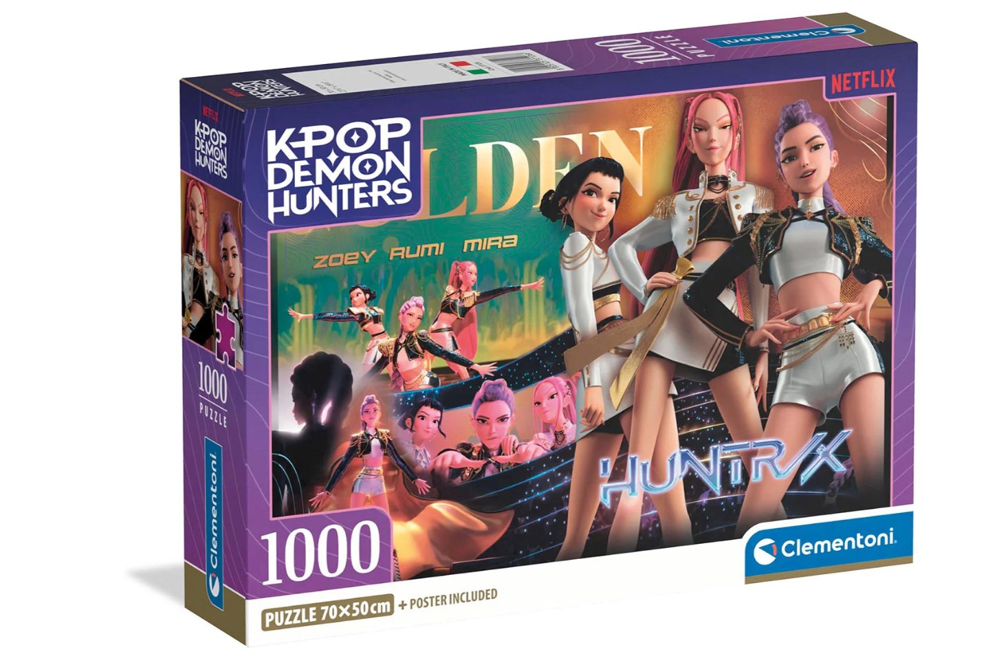 K-POP Demon Hunters Huntrix -palapeli, 1000 palaa, Clementoni