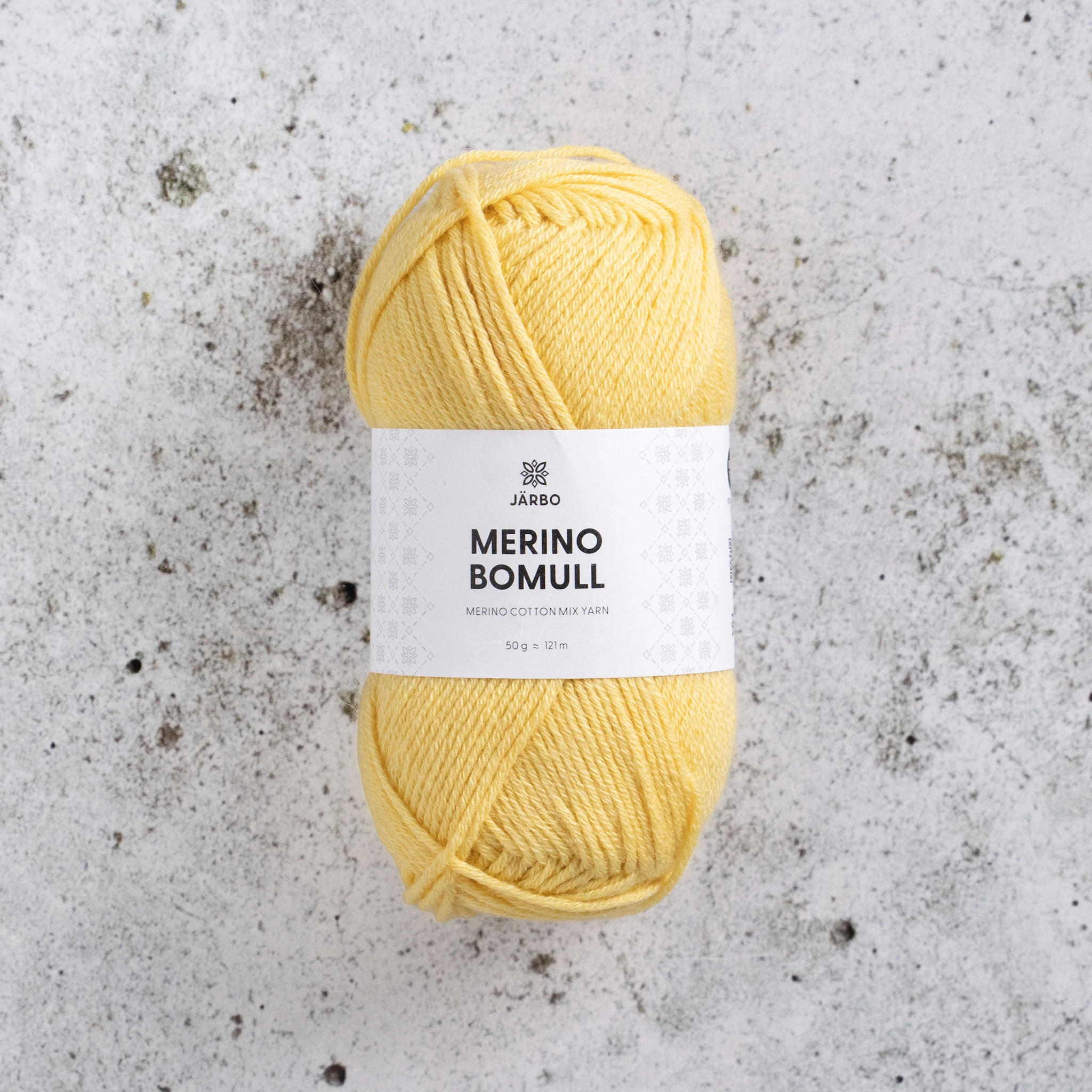 Produktbilde for Merino Bomull 50 gr Cloud Dancer (00) Järbo