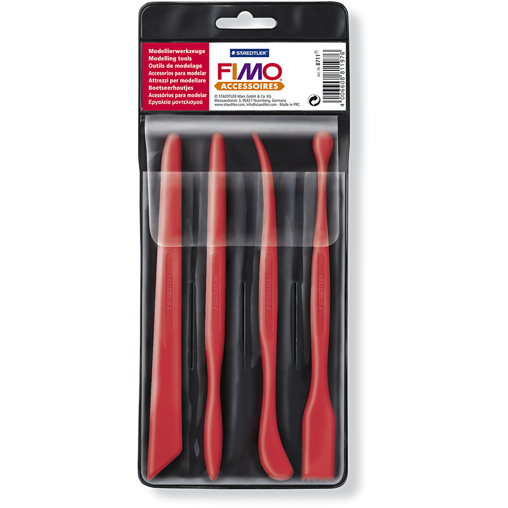 FIMO Modelleringsverktyg 4-pack Staedtler