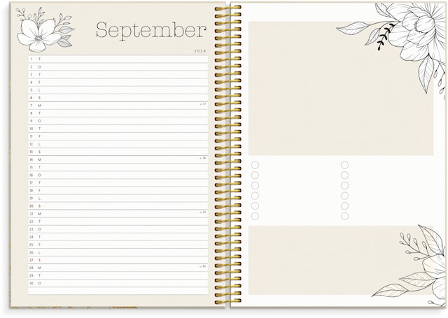 Produktbilde 2 for Life Planner Bloom A5 26/27 Grieg