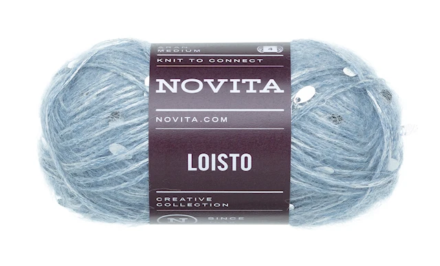 Loisto Paljettgarn 50g  Nostalgi 1591 Novita