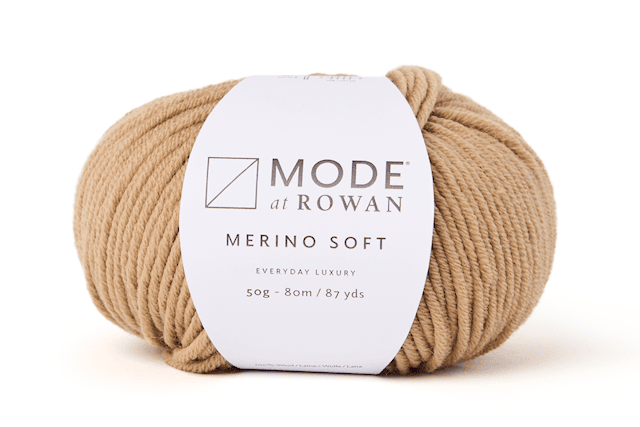Merino Soft 100% Merinoull 50gr Camel 014 Mode at Rowan