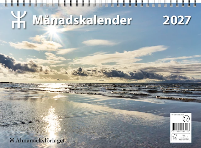 Väggkalender Månadskalendern 2027 Almanacksförlaget