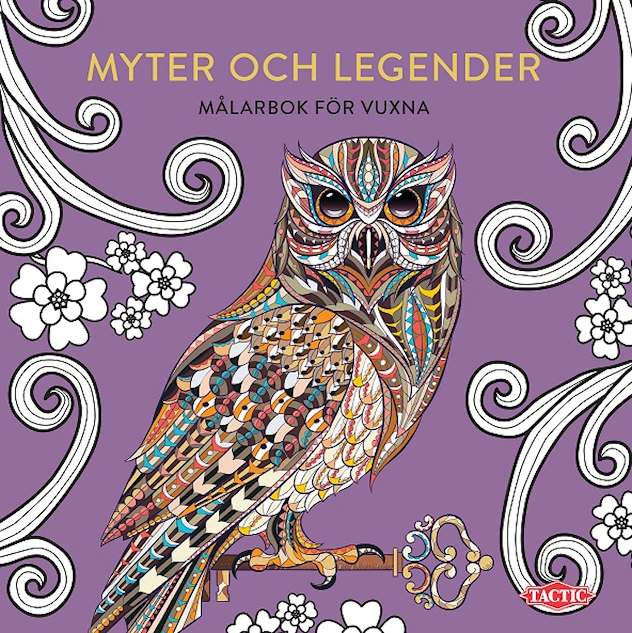 Produktbild för Målarbok för vuxna - Myter och Legender