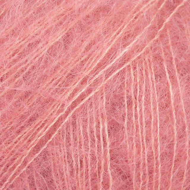 Kid- Silk Uni Color Garn Mohair Silke 25 g cherry sorbet 46 Drops