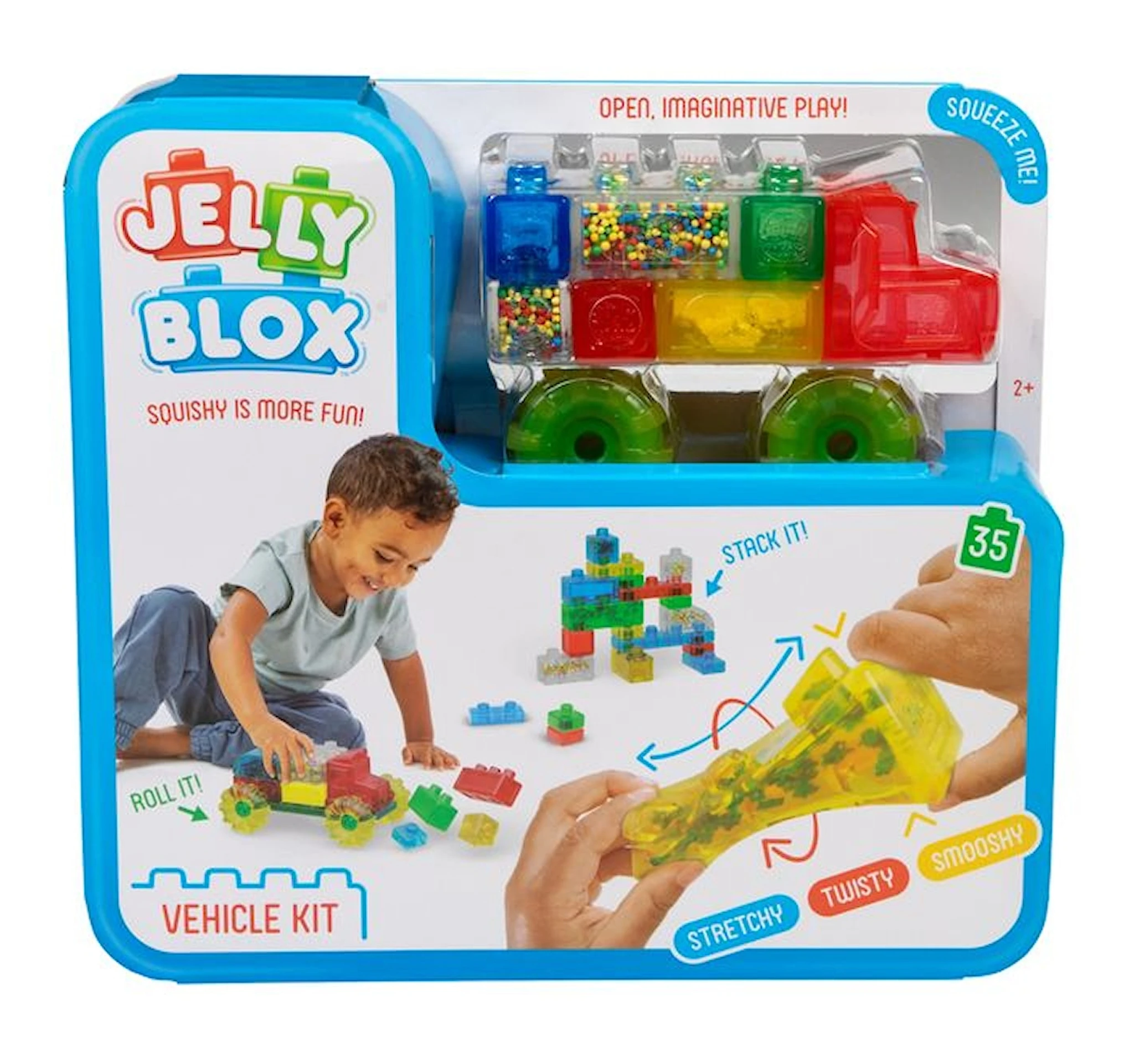 Tuotekuva ille Kuorma-auton sensoriset ja pehmeät rakennuspalikatJelly Blox