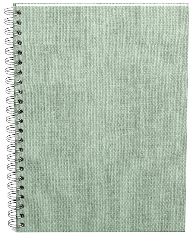 Anteckningsbok A4 Olinjerad Soft Teal 90 Blad Bigso Box of Sweden