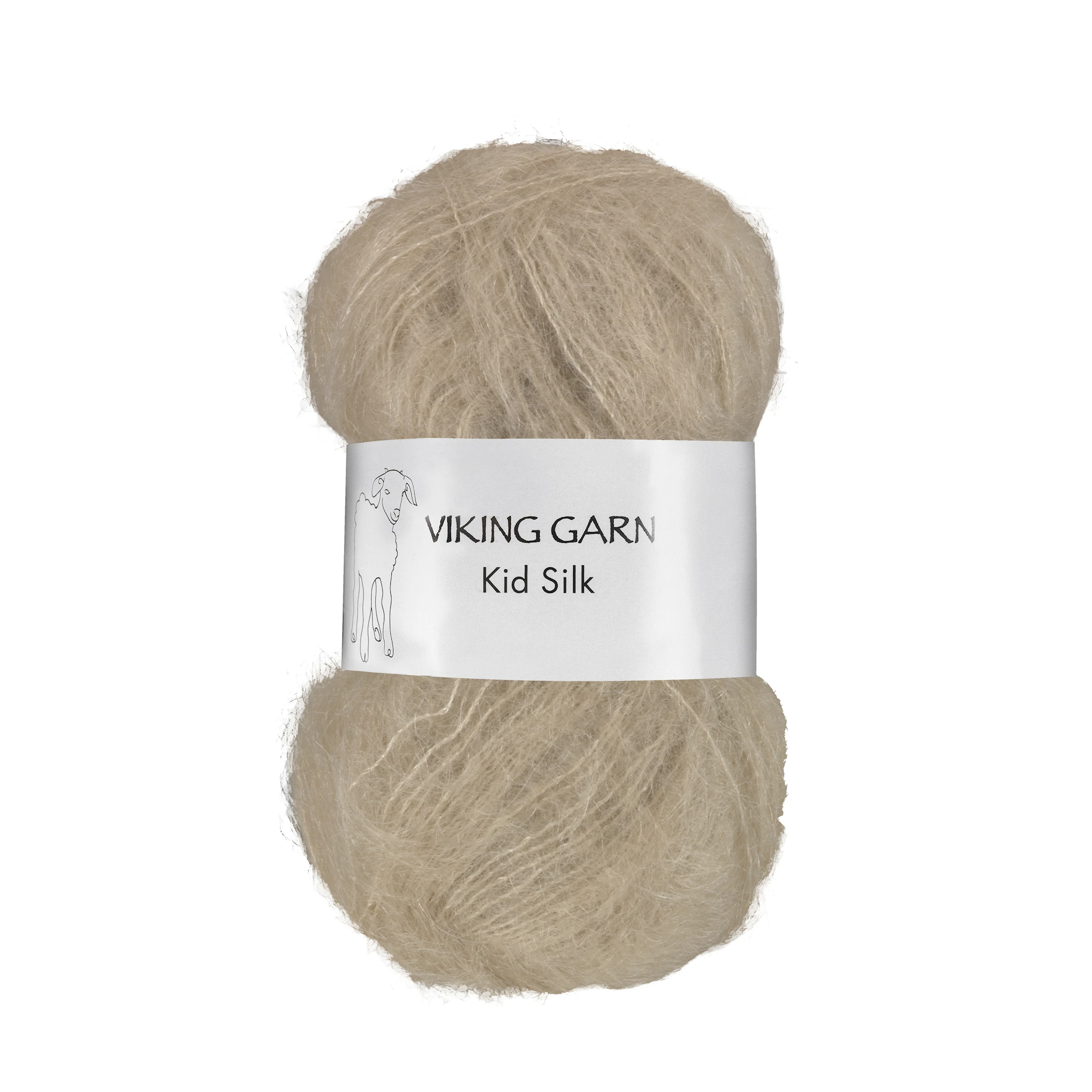 Tuotekuva ille Kid/Silk 25 g Beige 306 Viking Garn