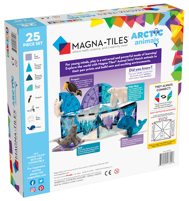 Produktbilde 3 for Magna-Tiles Arctic Animals 25 bitar