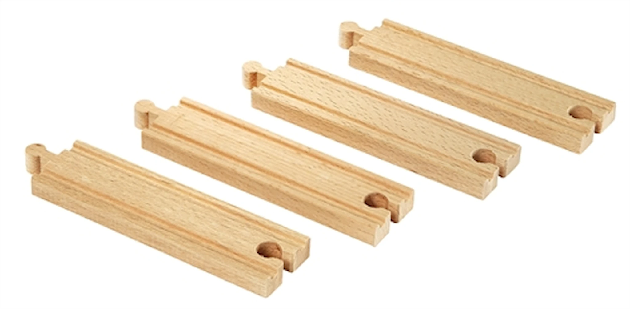 Produktbilde for Middels lange rette skinner, Brio Trejernbane