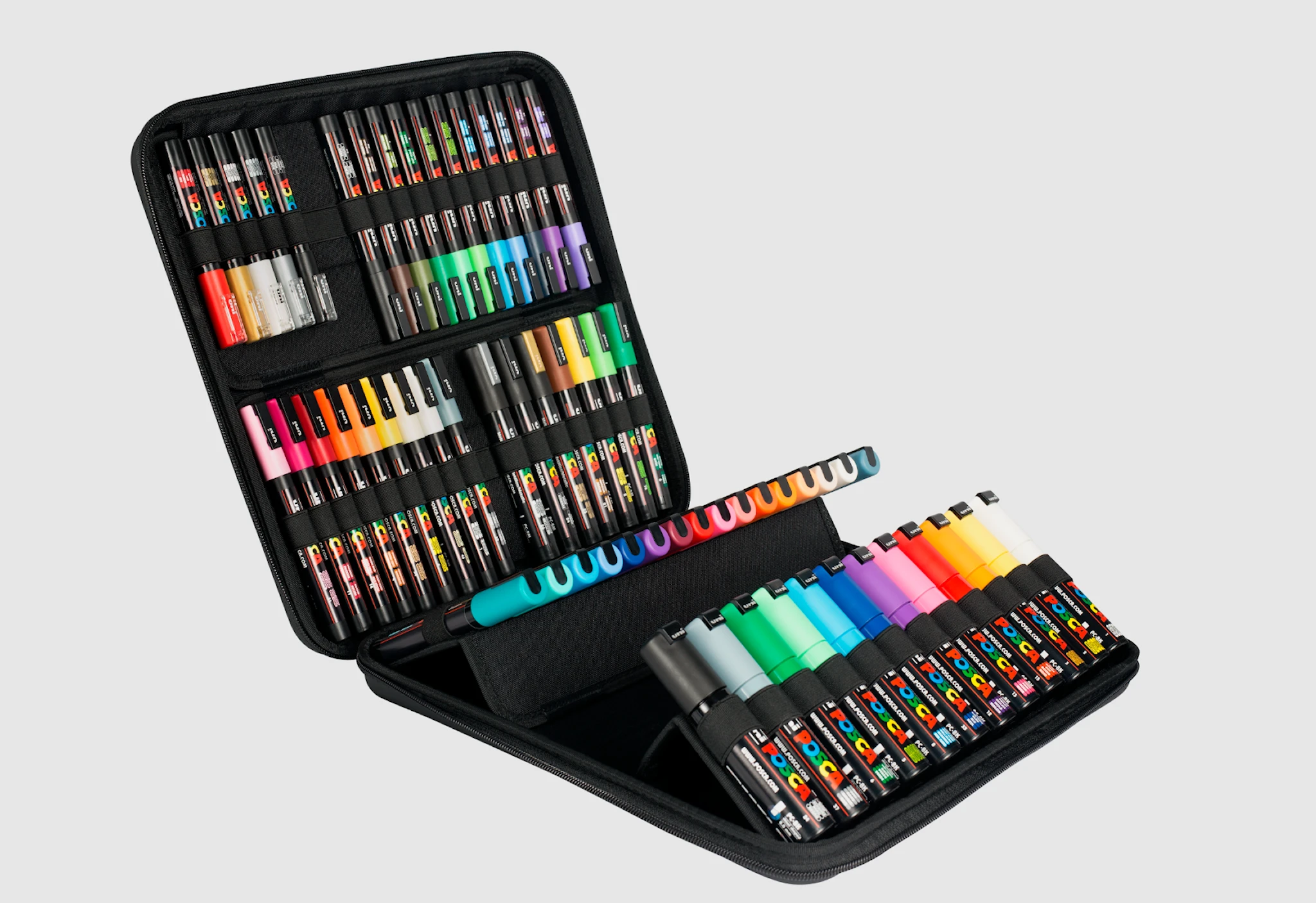 Produktbild för Posca Giftcase 60 st Pennor I Olika Färger Och Linjebredd