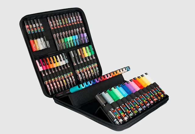 Posca Lahjasetti 60 Kynää Eri Väriä Ja Viivanleveyttä