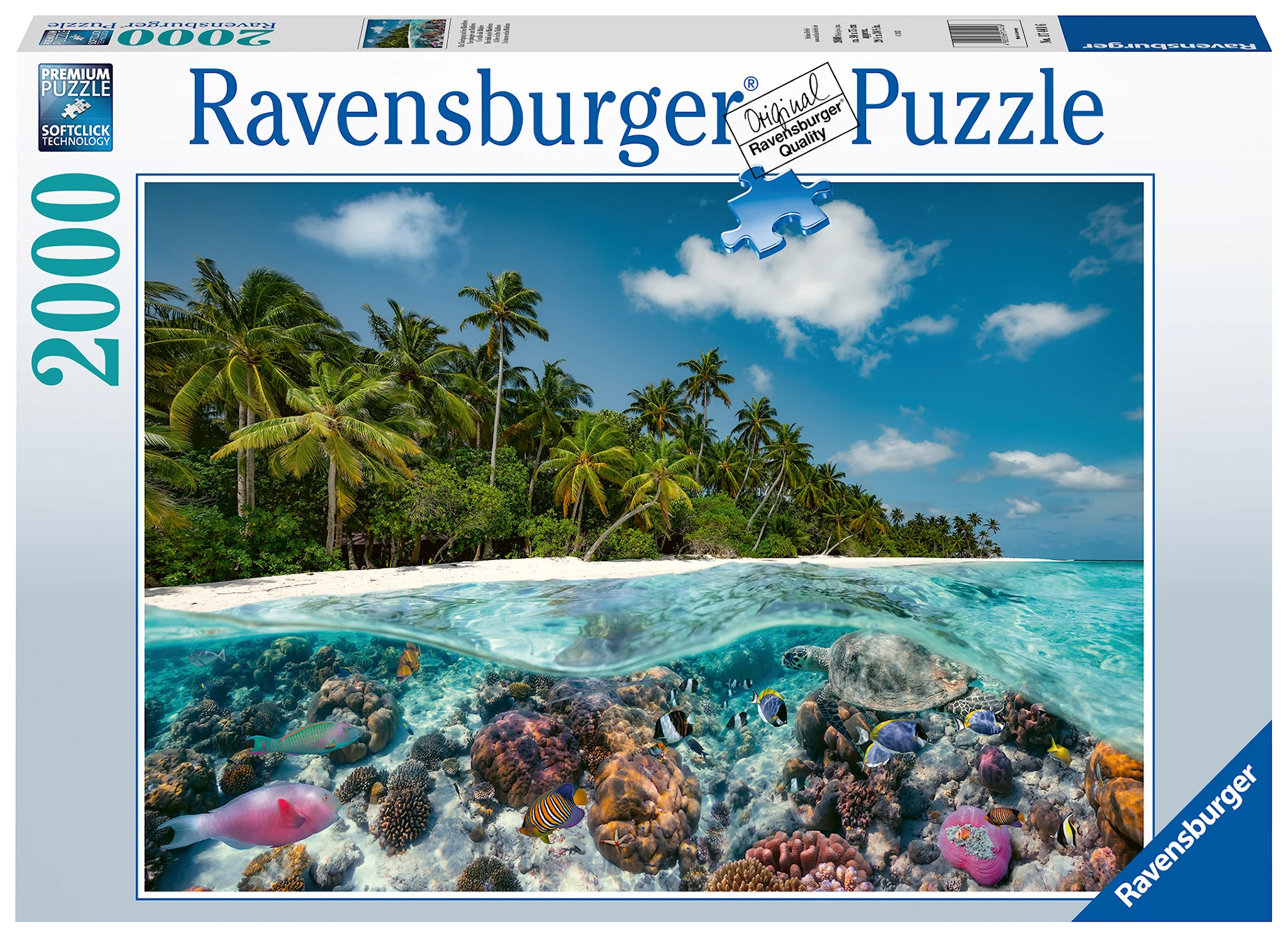 Produktbild för A Dive In The Maldives Pussel  2000 bitar Ravensburger