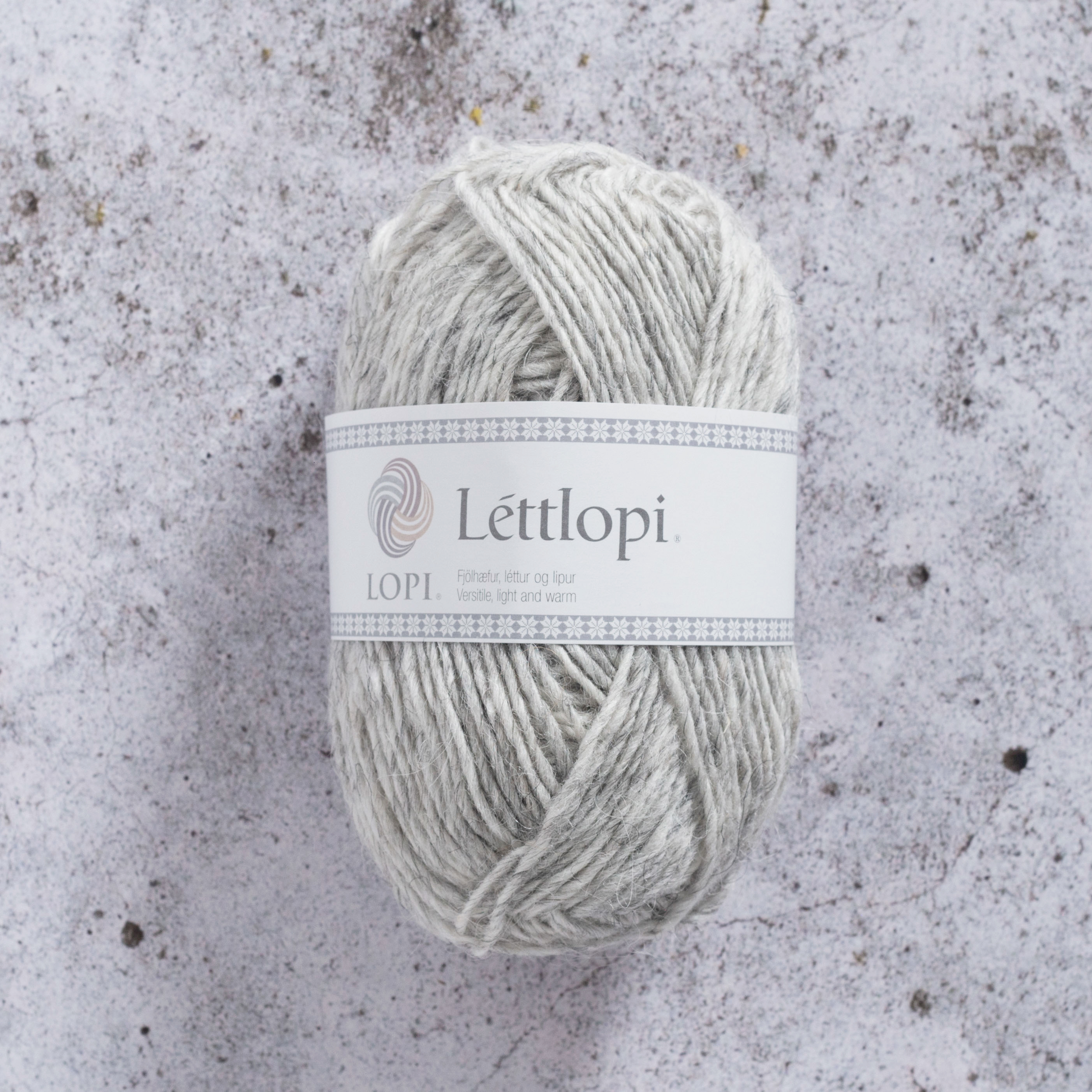 Léttlopi Garn Ull 50 g Ljusgrå (0054) Istex