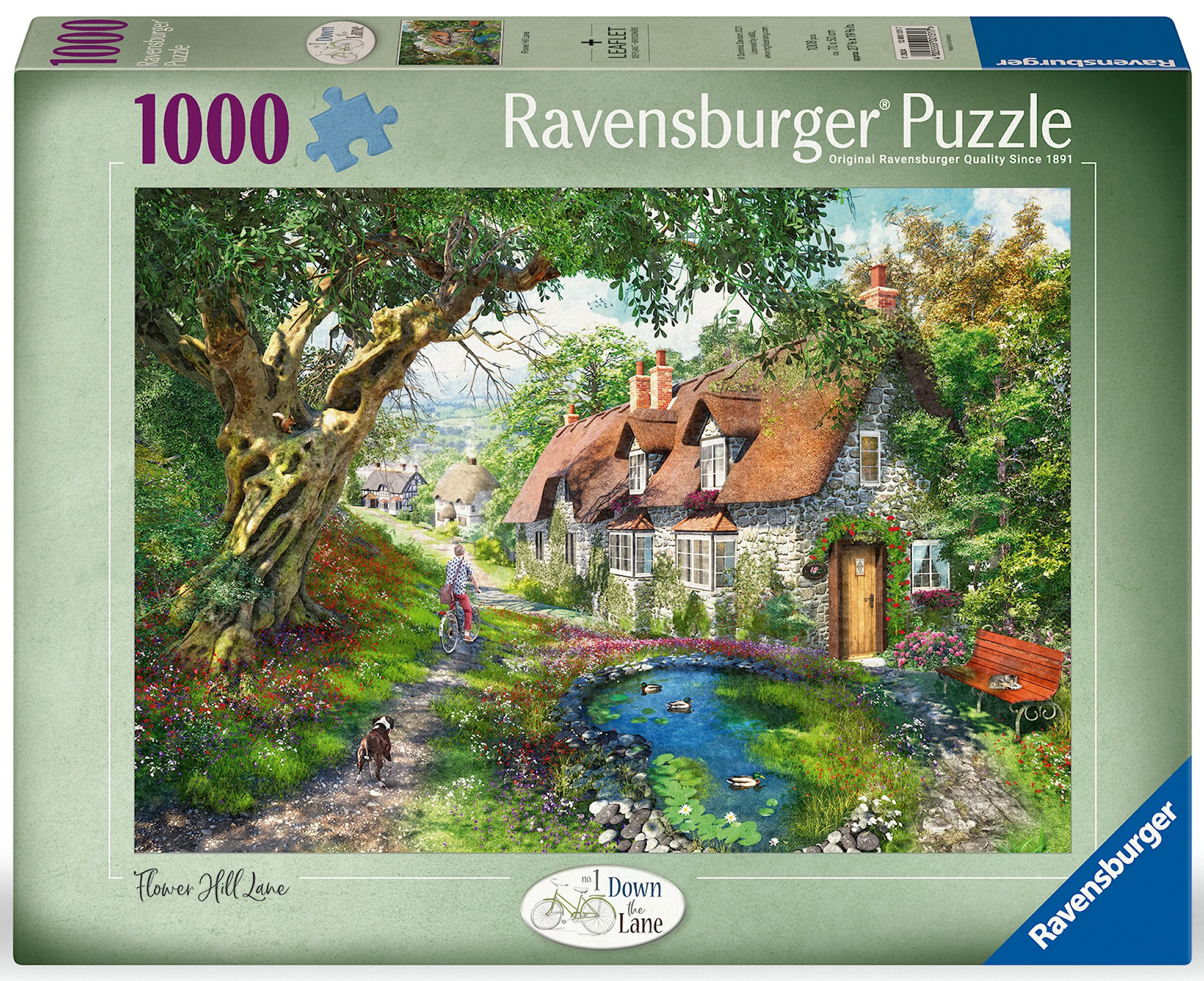 Produktbilde for Flower Hill Lane Puslespill 1000 brikker, Ravensburger