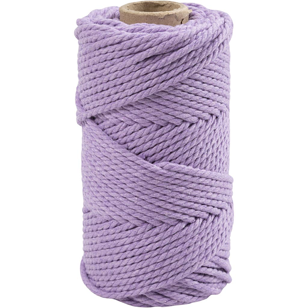Makramégarn Lila 4 mm 330 g 1 rulle