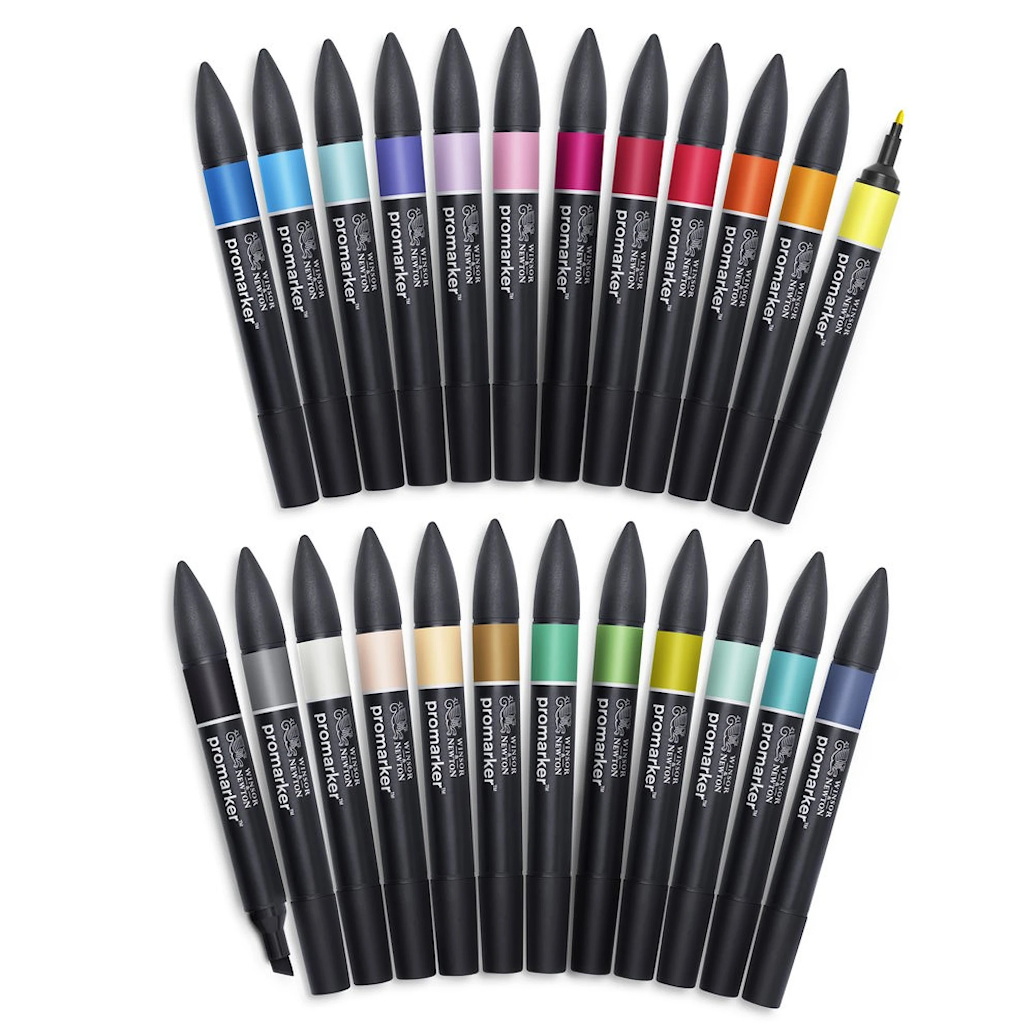 Produktbilde for Markør penn ProMarker "Arts&Illustration" Sett 24 i en praktisk pose Winsor & Newton
