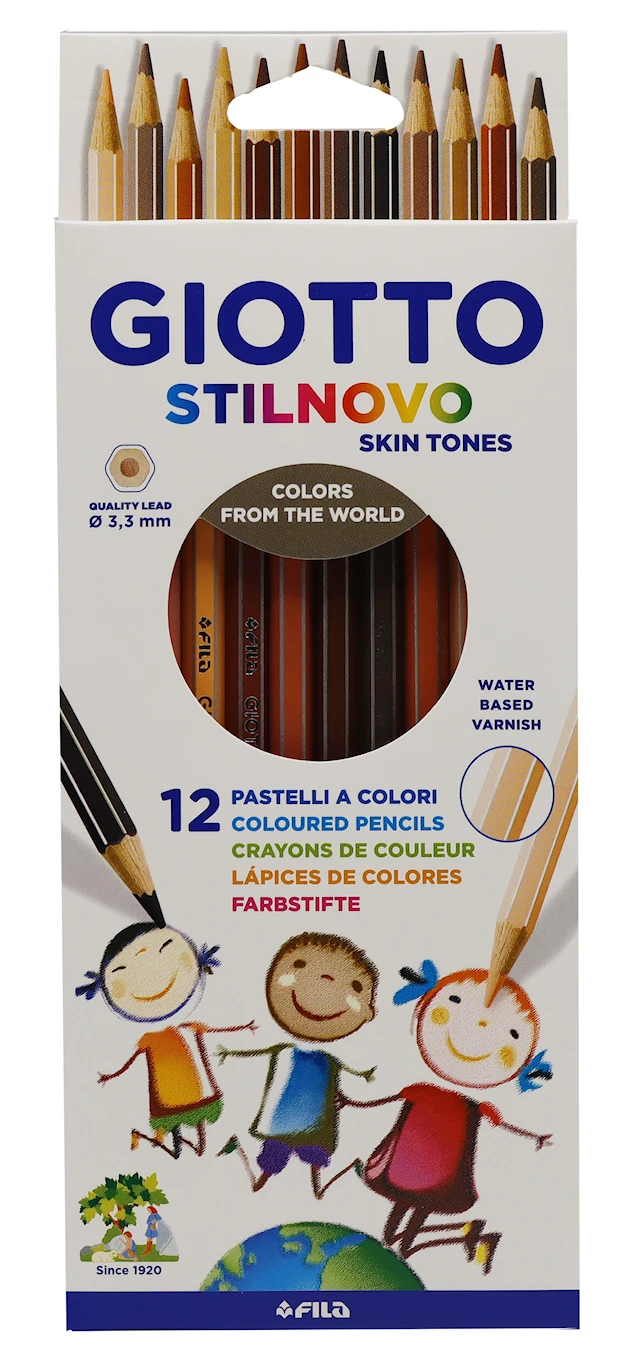 Giotto Stilnovo Skintones Värikynät, 12 kpl