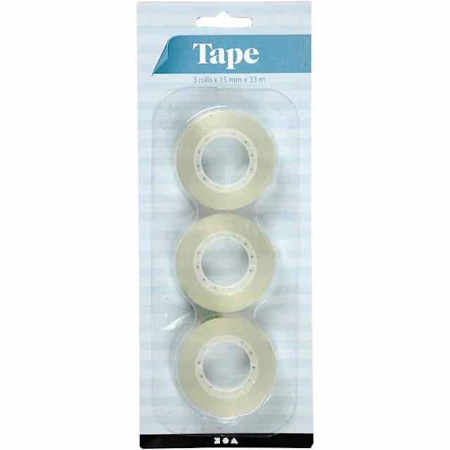 Teippi, Lev: 15 mm, 99 m, 3x33 m/ 1 pkt