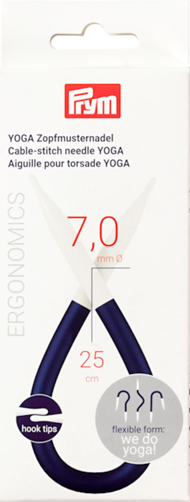 Palmikkopuikot Yoga 7,0 mm 1 kpl Prym