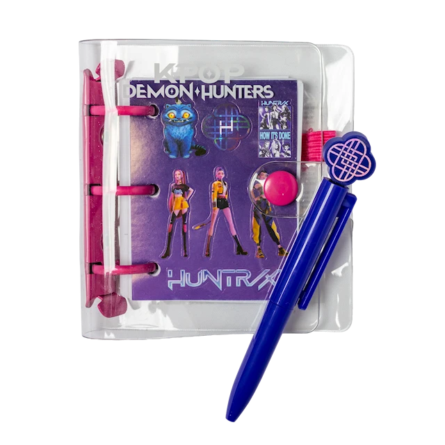 Pieni muistikirja kynällä Kpop Demon Hunters