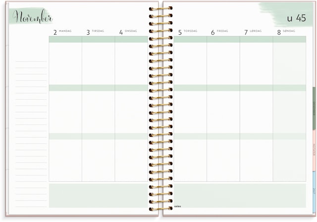 Produktbilde 4 for Kalender Life Organizer 2026 C5 Blomster Burde