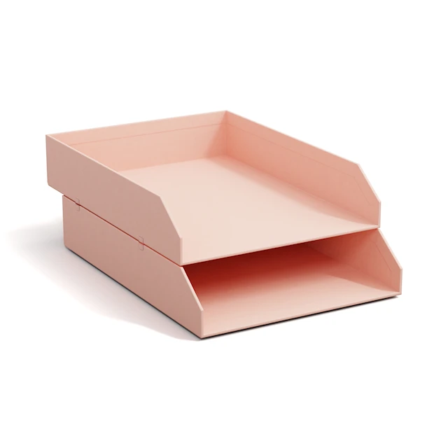 Brevkorg Stapelbar Dusty Pink 2-pack Bigso Box of Sweden