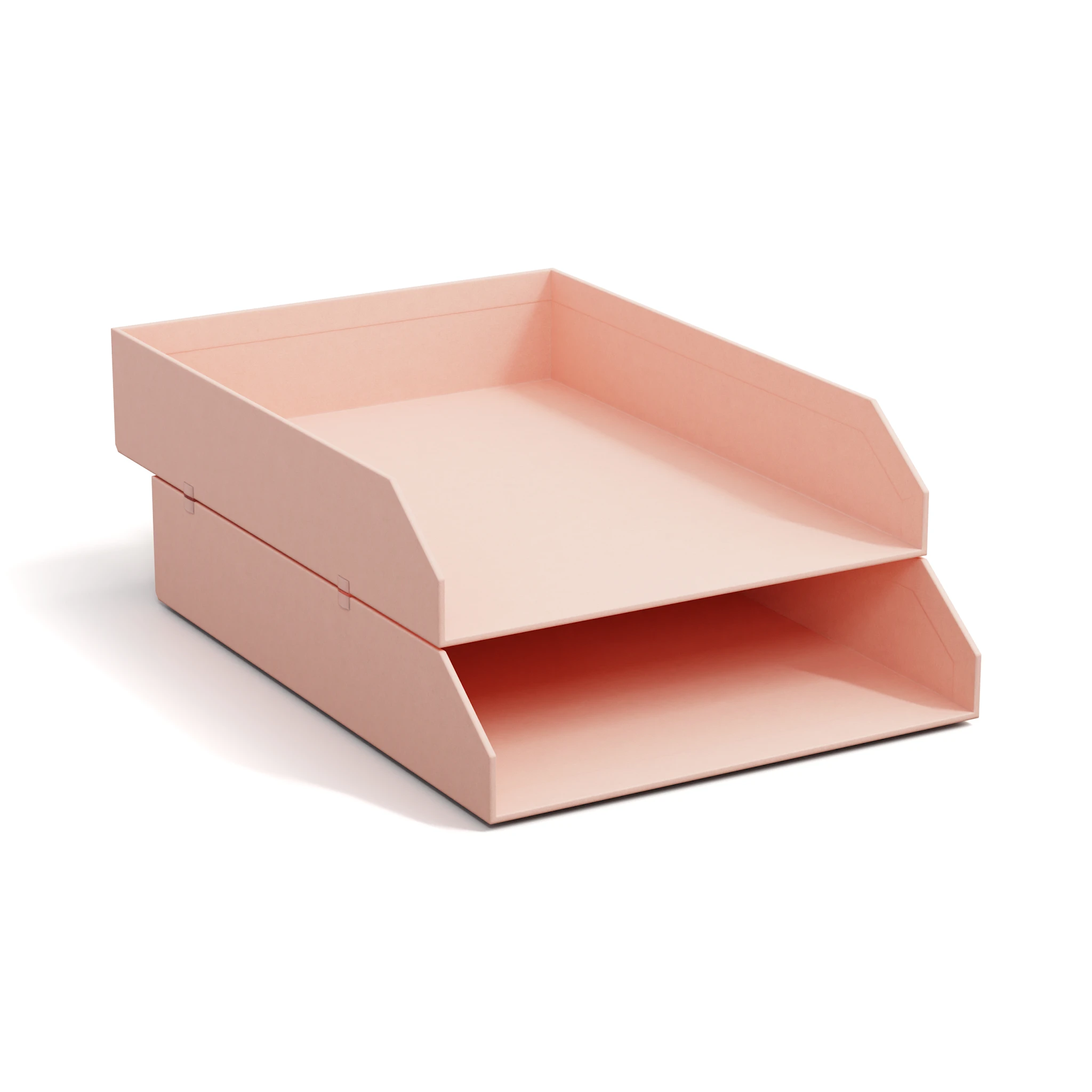 Produktbilde for Brevkurv Stablebar Dusty Pink 2-pakning Bigso Box of Sweden