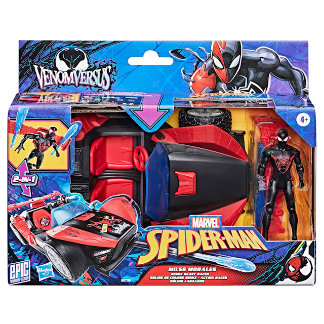 Tuotekuva 4 - Venom Versus Miles Remix Blast Racer Toimintafiguuri 30 cm Spiderman