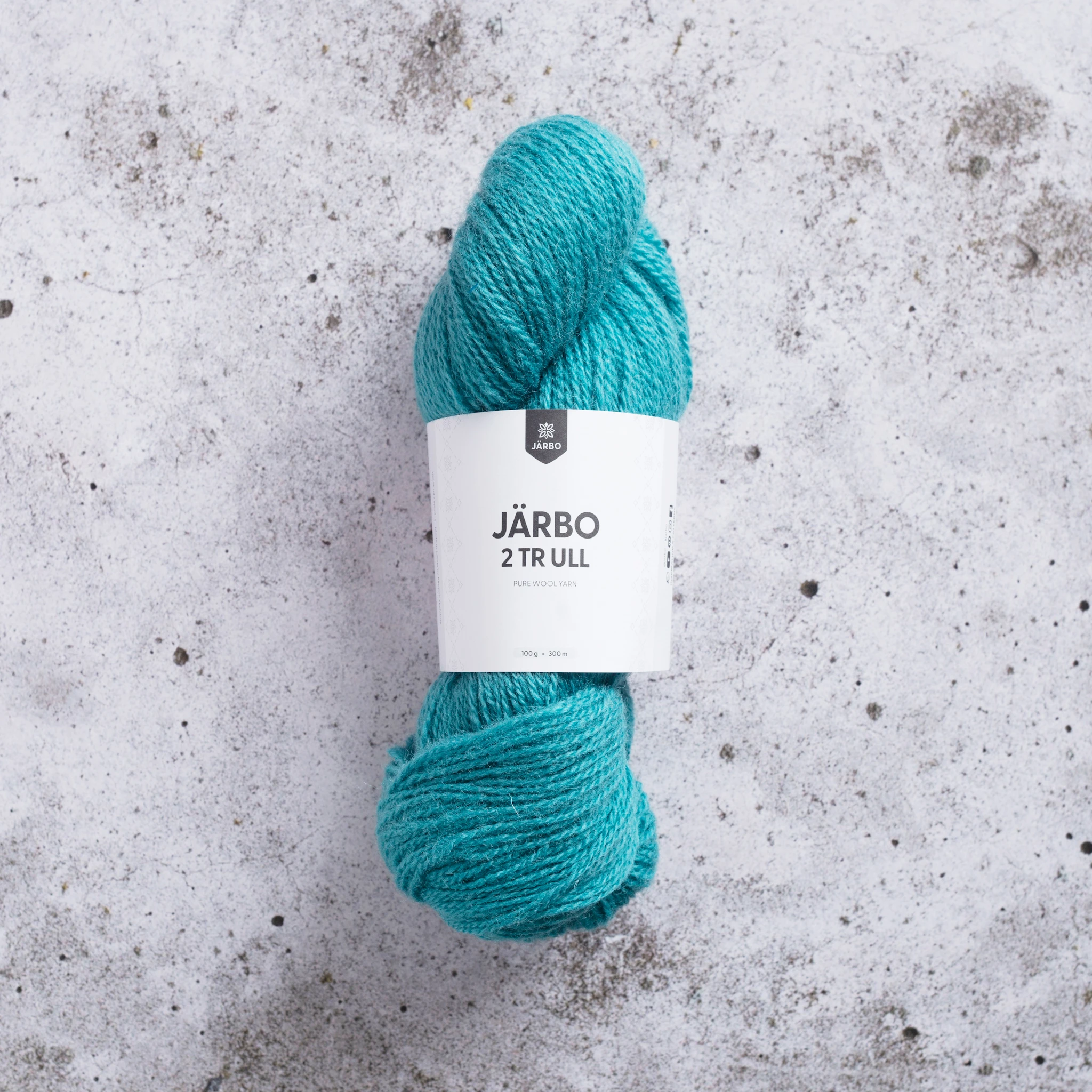 Produktbild för 2tr Ull 100 g Jade blue Järbo