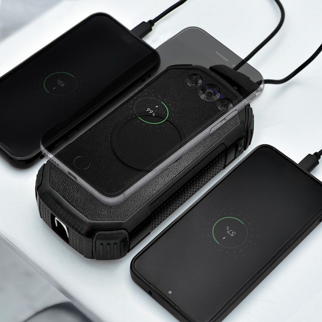 Tuotekuva 3 - QI Solar Powerbank 20.000 mAh, Mikamax