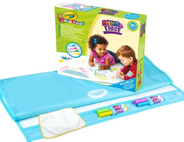 Mini Kids Color & Erase Mat 90X60Cm Crayola
