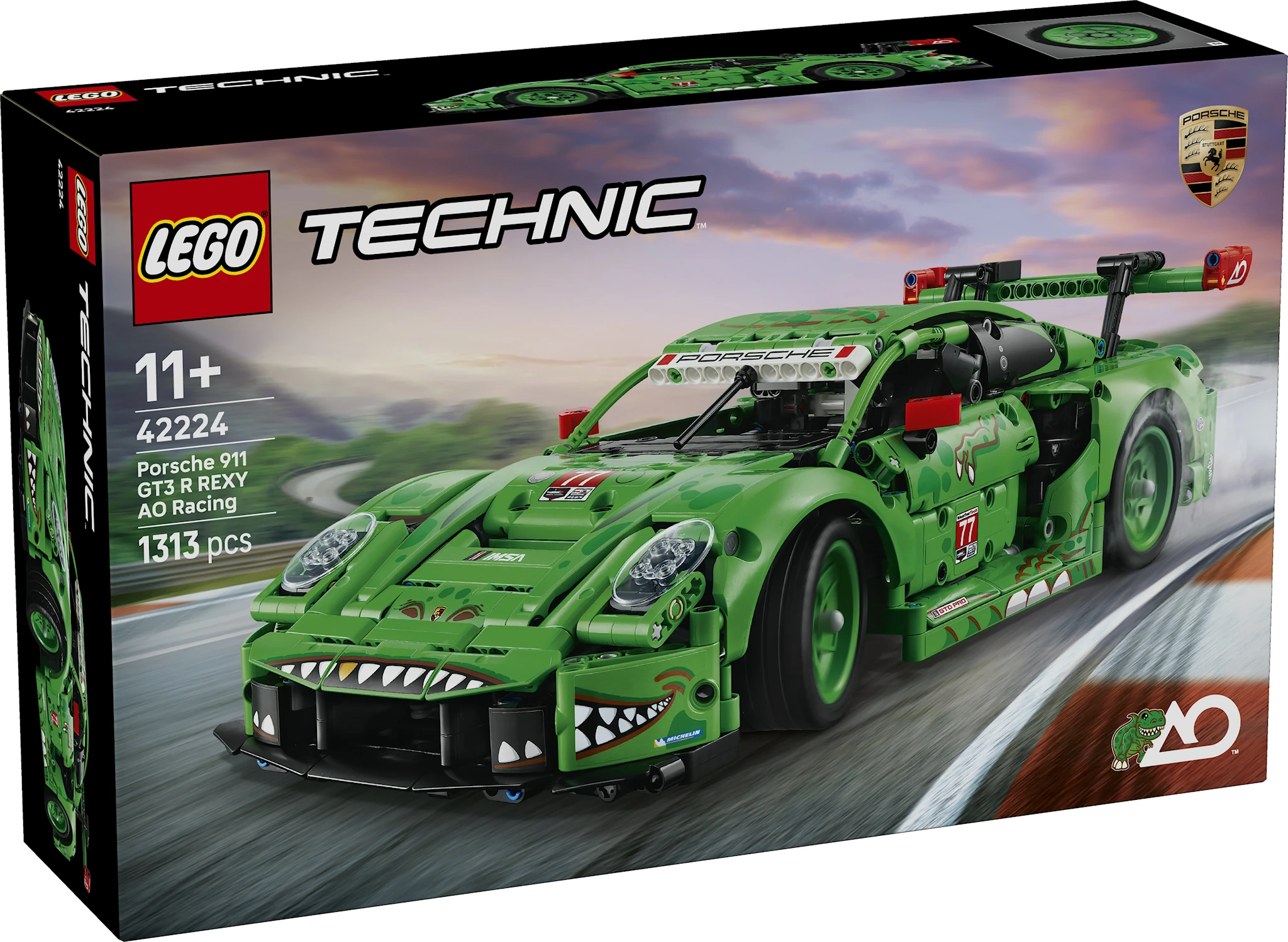Tuotekuva ille Porsche 911 GT3 R REXY AO Racing ‑auto LEGO® Technic (42224)