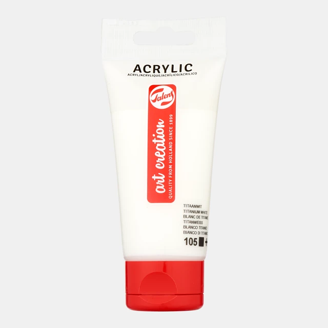 Akrylfärg 75 ml Titanium White Talens Art Creation