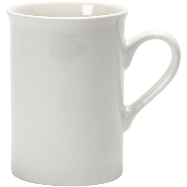 Mugg vit porslin 10 cm 1-pack