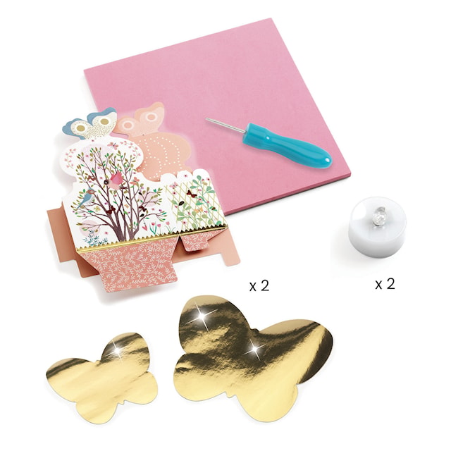 Tuotekuva 3 - Tee-se-itse-setti, kaksi paperilyhtyä, Djeco