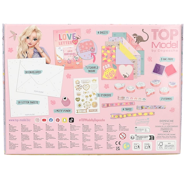 Produktbild 3 för Brevpapper i box Juicy TOPModel