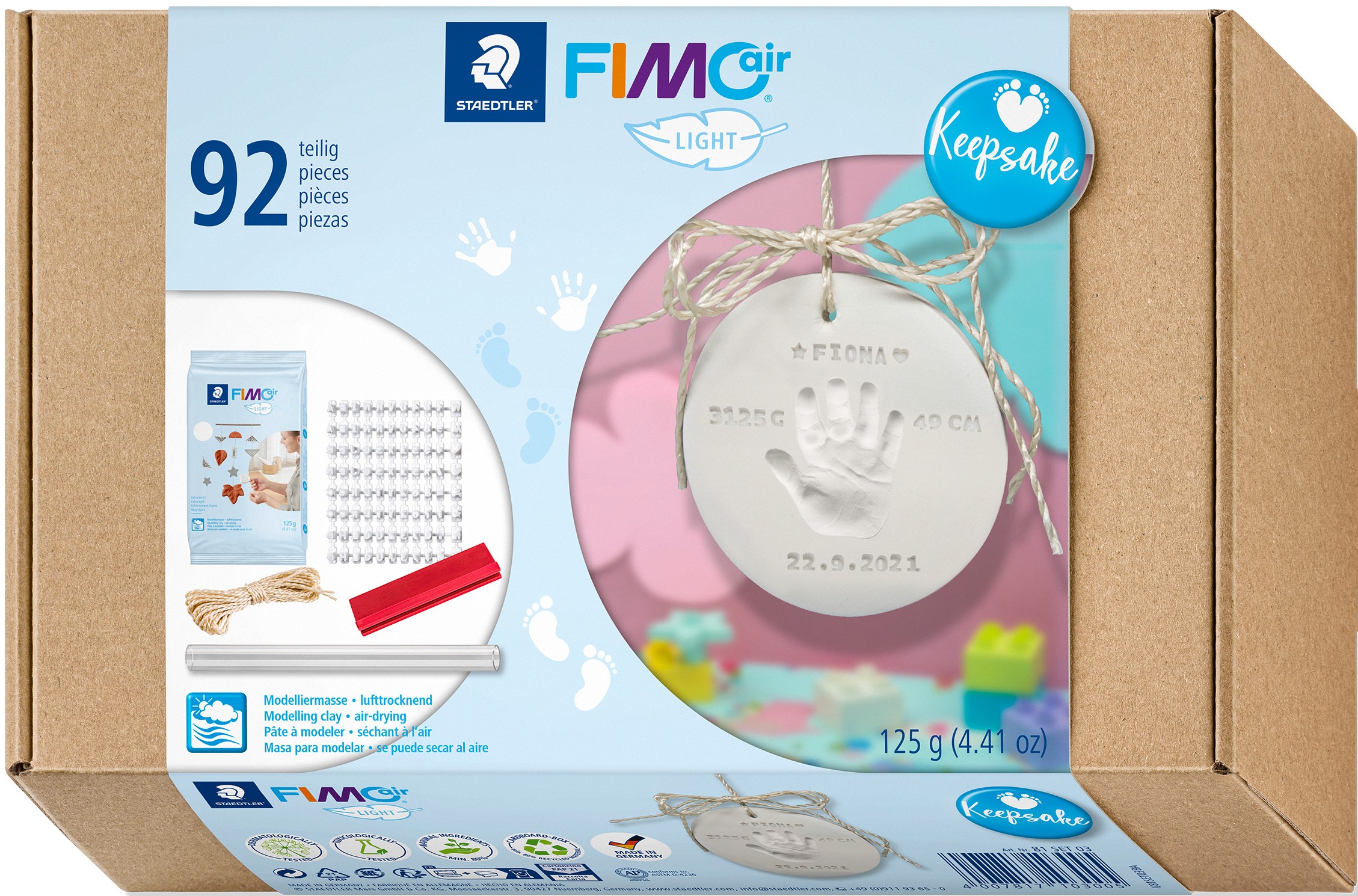 FIMO Air Hand och Fotavtryck Lera Staedtler