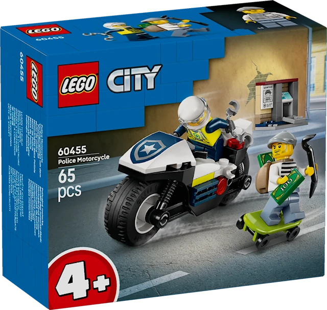 Takaa-ajo poliisimoottoripyörällä LEGO® City (60455)