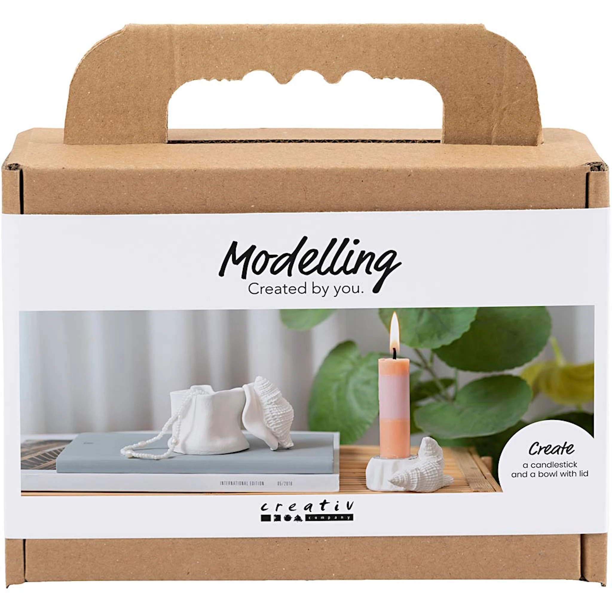 Produktbilde for Mini DIY Kit Modellering Lysholder med skjell