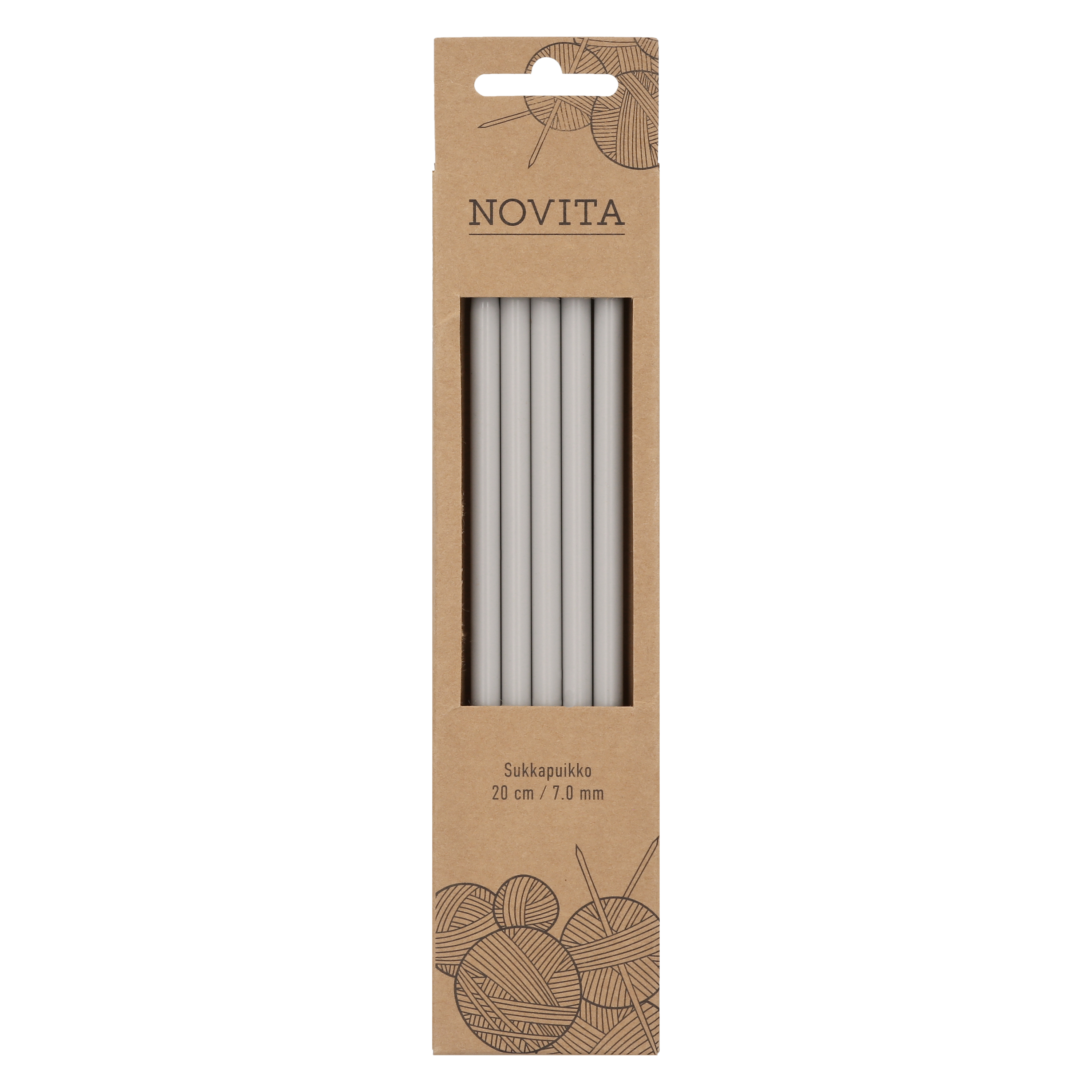 Strumpstickor Plast 20 cm 7.0 Novita